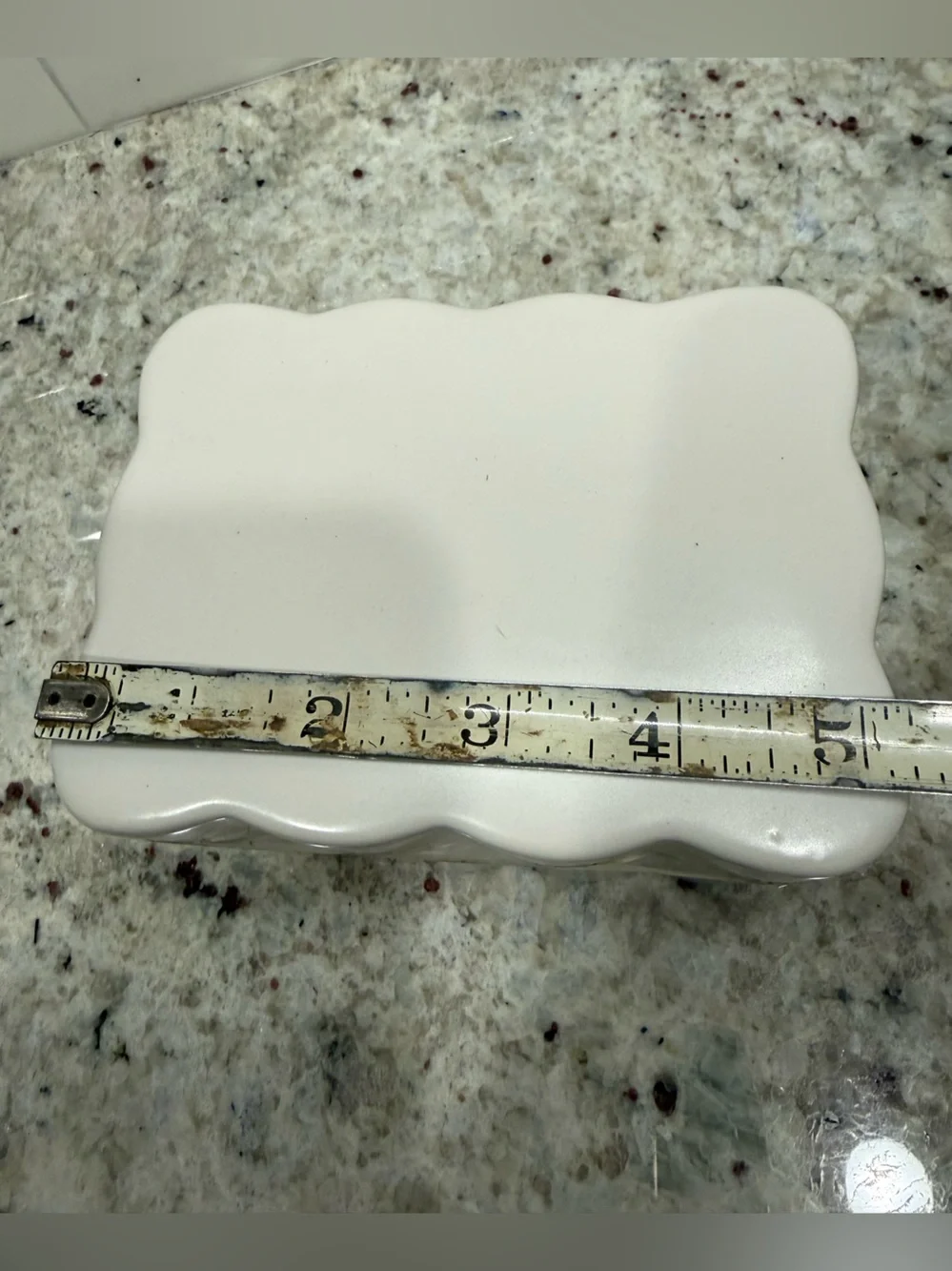Ceramic White Ceramic Lidded Box by Room Essentials 4 1/2” H x 5 1/4” W (Sealed)